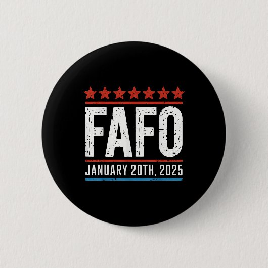 Fafo 2025年1月20日米国大統領の就任式 缶バッジ (正面)