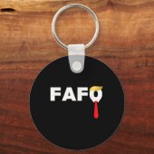 Fafo Fはトランプのまわりにの罪あるAfアンチを見つけおもしろいる –  キーホルダー (正面)
