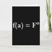 Fafo Math Equation Funny Novelty Math Teacher Nerd カード (正面)
