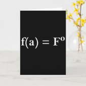 Fafo Math Equation Funny Novelty Math Teacher Nerd カード (黄色い花)