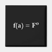 Fafo Math Equation Funny Novelty Math Teacher Nerd マグネット (正面)