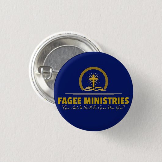Fagee省庁のロゴボタン 缶バッジ (正面&裏面)