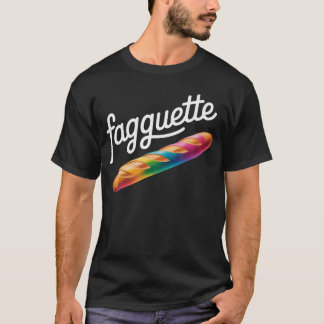 Fagquette レインボーブレッド 冗談LGBTQプライド ベーカー Tシャツ