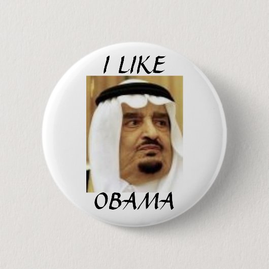 FAHD、I LIKEOBAMAサウジの王 缶バッジ (正面)