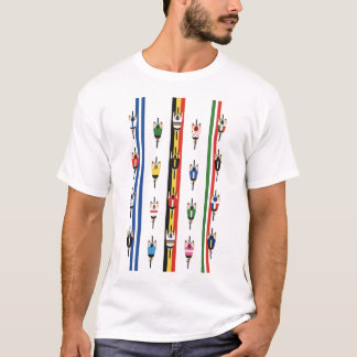 Fahrradfahrer Gruppe Tシャツ