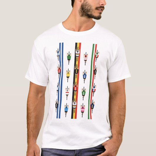 Fahrradfahrer Gruppe Tシャツ (正面)