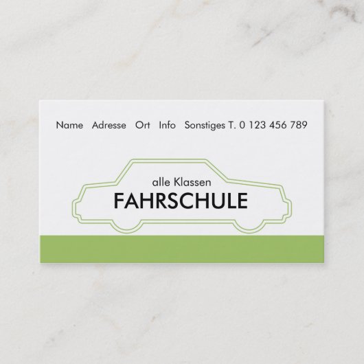 fahrschule 名刺 (正面)