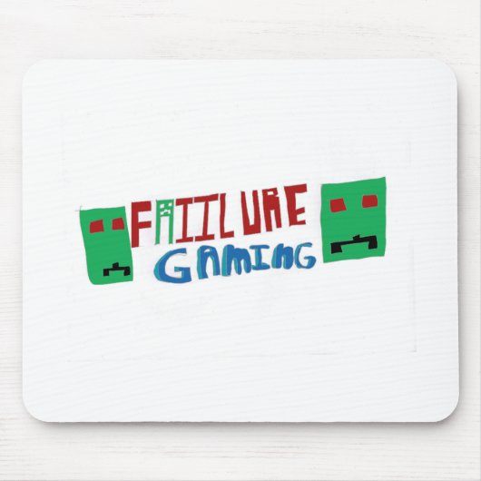 FaiilureGamingのロゴのマウスマット マウスパッド (正面)
