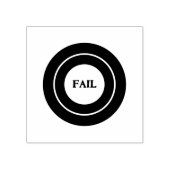 FAIL カスタムテキスト品質管理監査レッドインク ラバースタンプ (インプリント)