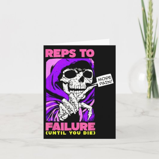 Fail WeightliftingおもしろいボディビルFへの営業担当 カード (正面)