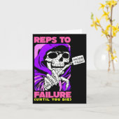 Fail WeightliftingおもしろいボディビルFへの営業担当 カード (黄色い花)