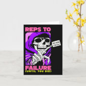 Fail WeightliftingおもしろいボディビルFへの営業担当 カード (黄色い花)