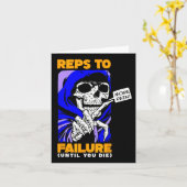 Fail WeightliftingおもしろいボディビルFへの営業担当 カード (黄色い花)