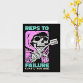 Fail WeightliftingおもしろいボディビルFへの営業担当 カード (黄色い花)