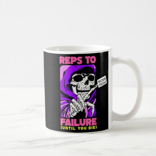 Fail WeightliftingおもしろいボディビルFへの営業担当 コーヒーマグカップ (右)