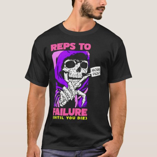 Fail WeightliftingおもしろいボディビルFへの営業担当 Tシャツ (正面)