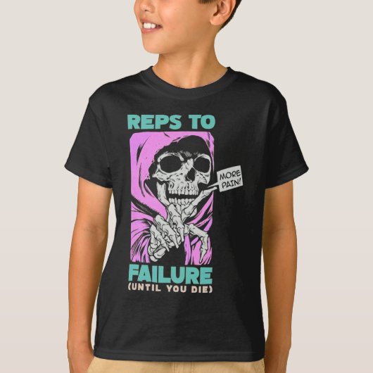 Fail WeightliftingおもしろいボディビルFへの営業担当 Tシャツ (正面)