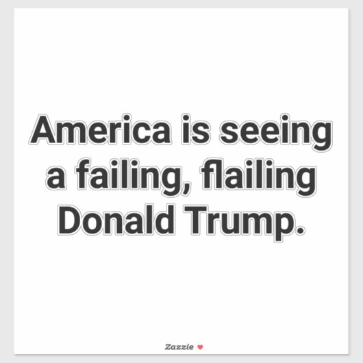 Failing Flailing Trump Hankamer Artjunkhaus Comic シール (シート)