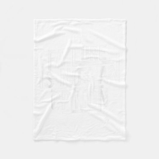 Failure Is Not An Option Motivational  フリースブランケット (正面)