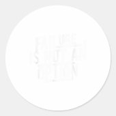 Failure Is Not An Option Motivational  ラウンドシール (正面)