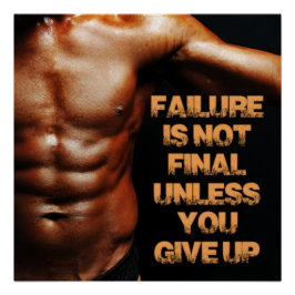 Failure is Not Final Motivational Poster ポスター