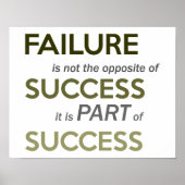 Failure is not the opposite of success quote ポスター (正面)