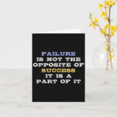 Failure Is Not The Opsite Of Success It Is A Part カード (黄色い花)