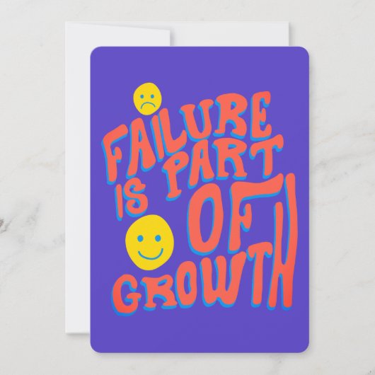 Failure Is Part of Growth – Motivational Card シーズンカード (正面)