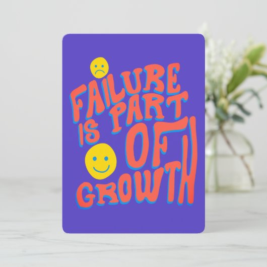 Failure Is Part of Growth – Motivational Card シーズンカード (スタンド正面)