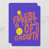 Failure Is Part of Growth – Motivational Card シーズンカード (正面/裏面)