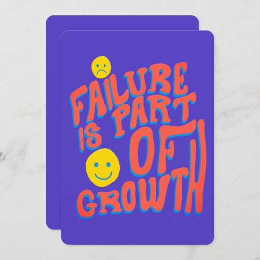 Failure Is Part of Growth – Motivational Card シーズンカード (正面/裏面)