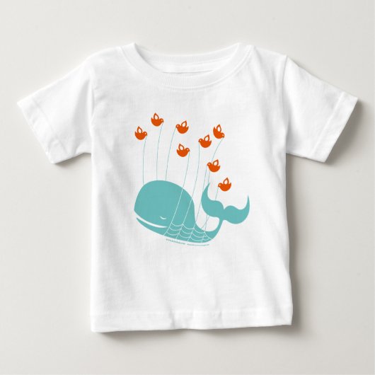 FailWhaleの乳児のTシャツ ベビーTシャツ (正面)