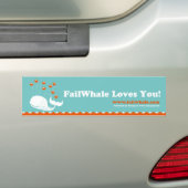 FailWhaleバンパーステッカー バンパーステッカー (車上)