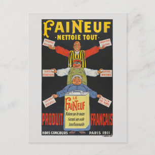 Faineuf France Vintage Poster 1911 ポストカード