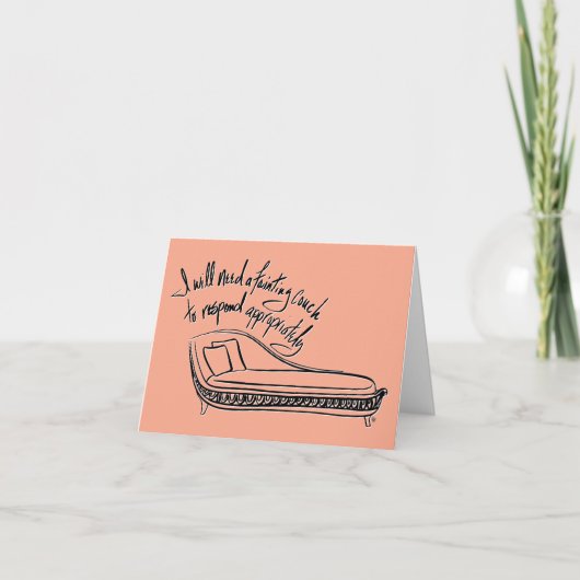 Fainting Couch ノートカード (正面)