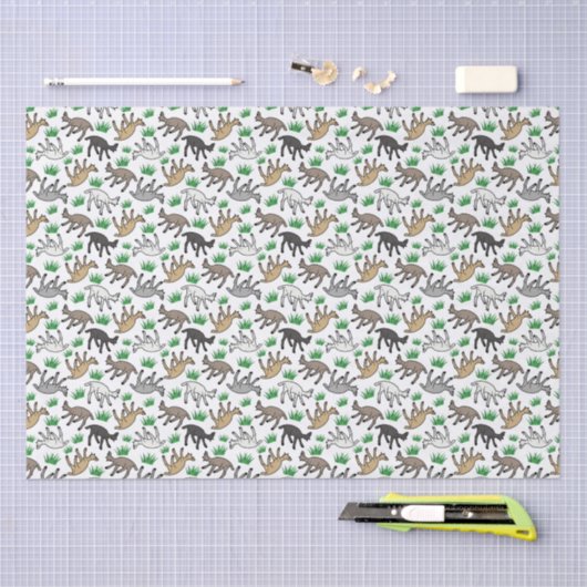 Fainting Goats Tissue Paper 薄葉紙 (クラフト)