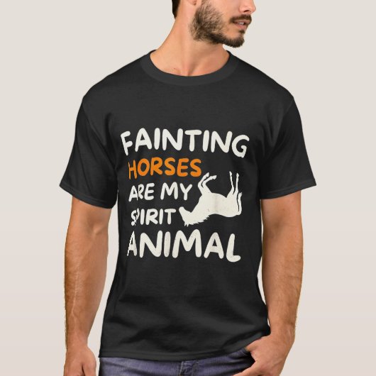 Fainting Horses Are My Srit Animal Funny Farm Hors Tシャツ (正面)