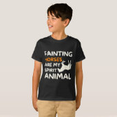 Fainting Horses Are My Srit Animal Funny Farm Hors Tシャツ (正面フル)