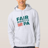 Fair Districts PA Ash Grey Hoodie パーカ (正面)