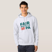 Fair Districts PA Classic Grey Hoodie パーカ (正面フル)