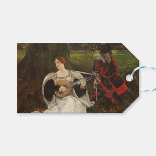 Fair is my Love (by Edwin Austin Abbey) ギフトタグ (正面(横))