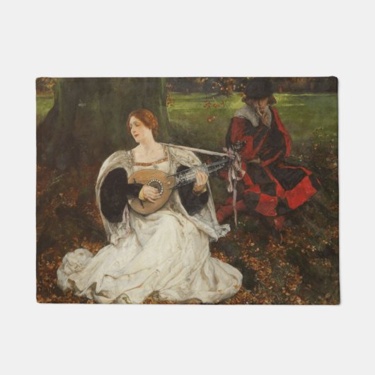 Fair is my Love (by Edwin Austin Abbey) ドアマット (正面)