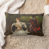 Fair is my Love (by Edwin Austin Abbey) ランバークッション (ブランケット)