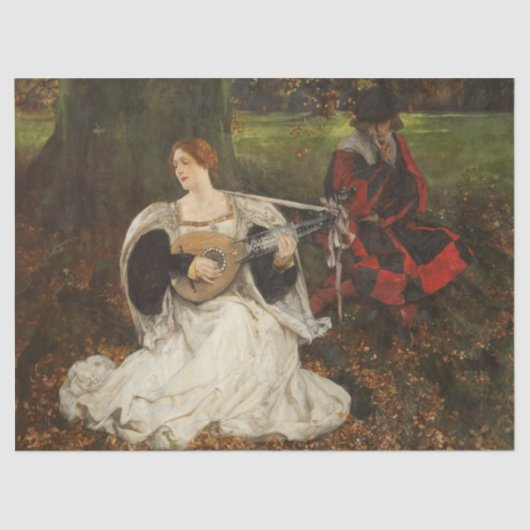 Fair is my Love (by Edwin Austin Abbey) 薄葉紙 (正面)