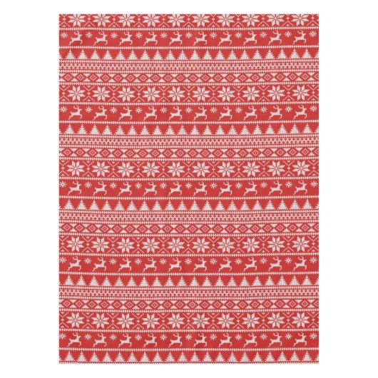 Fair Isle Christmas テーブルクロス (正面)