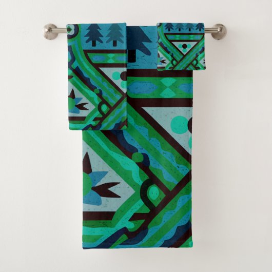 Fair isle Christmas 3 バスタオルセット (インサイチュ)