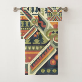 Fair isle Christmas 4 バスタオルセット