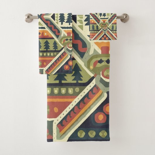 Fair isle Christmas 4 バスタオルセット (インサイチュ)