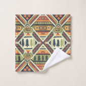 Fair isle Christmas 4 バスタオルセット (ウォッシュタオル)