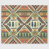 Fair isle Christmas 4 ラッピングペーパー (フラット)